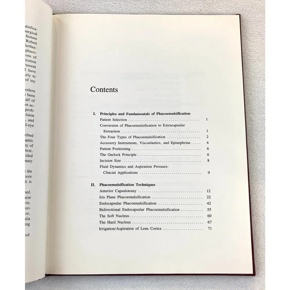 The Stereoatlas of Phacoemulsification and IOL Implantion Vintage 1990
